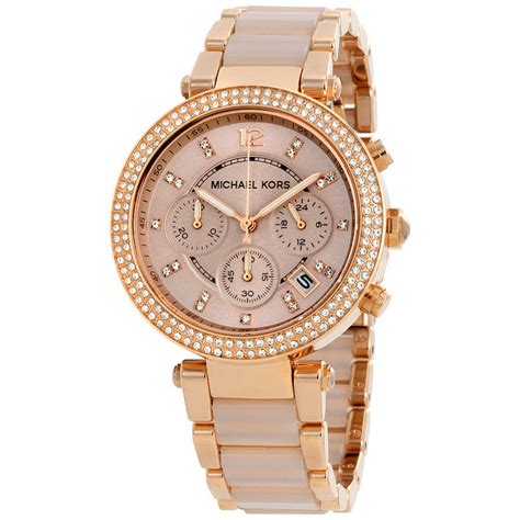 michael kors parker rose gold.